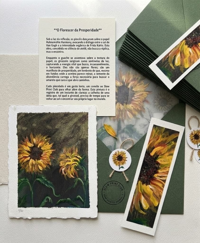 Embalagem, certificado e obra do Slow Print Club